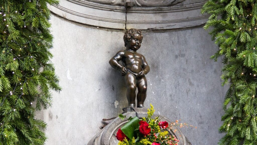 Manneken pis en navidad