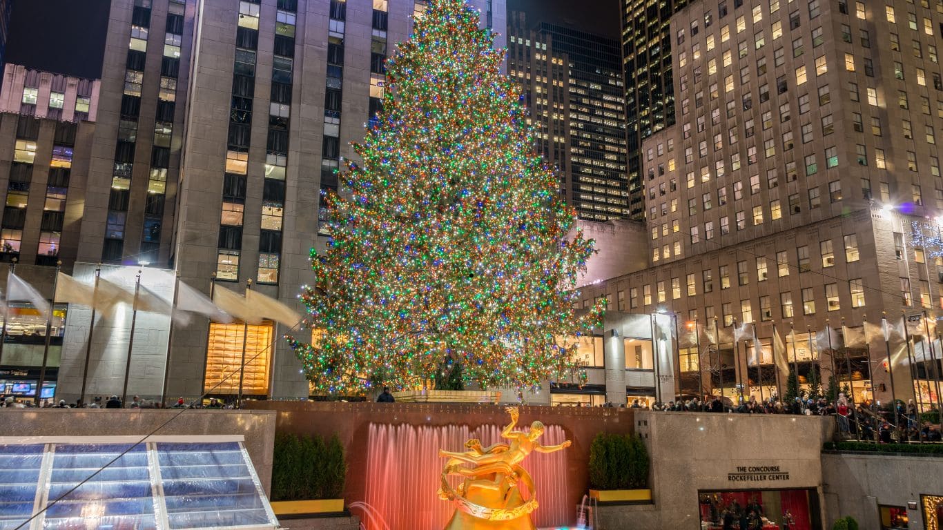 Rockefeler center en navidad