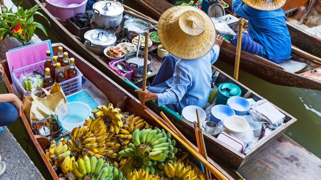 Mercado flotante Damnoen Saduak