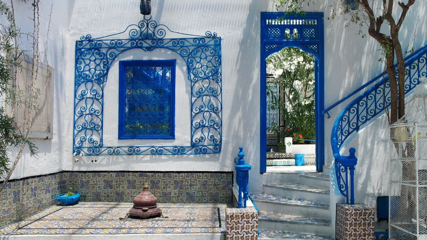 Casas azules y blancas de Sidi Bou Said