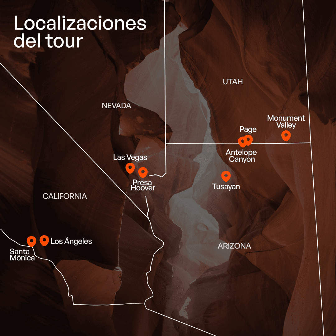 Mapa itinerario viaje