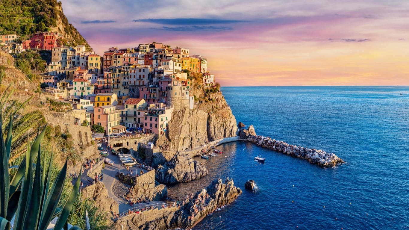 Vista de Manarola en Cinqueterre