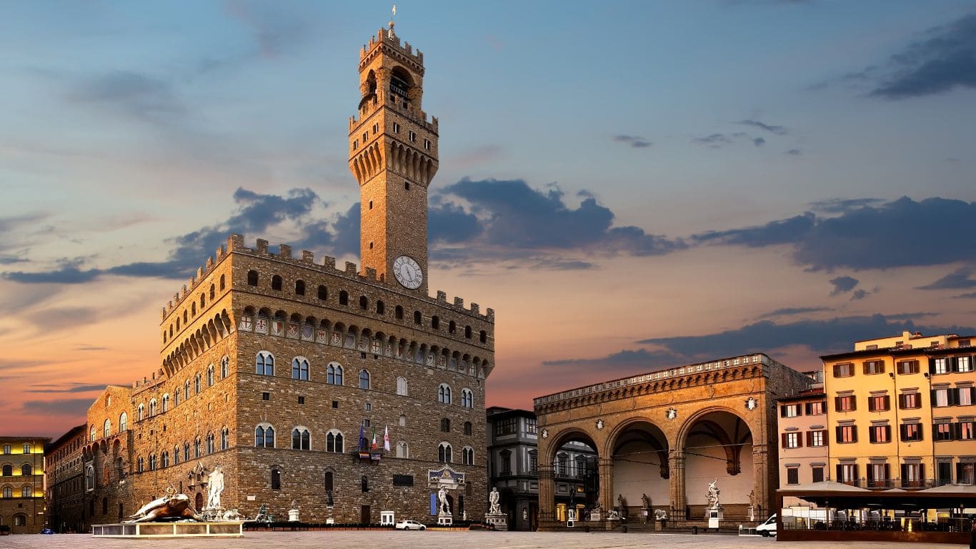 Piazza della Signoria al amanecer