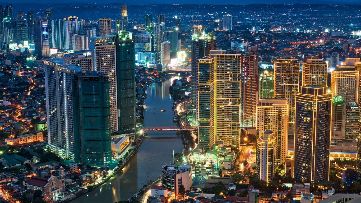 Rascacielos de la ciudad de Manila