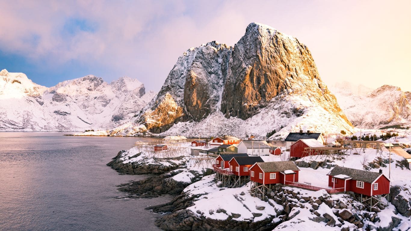 Lofoten, Noruega en invierno