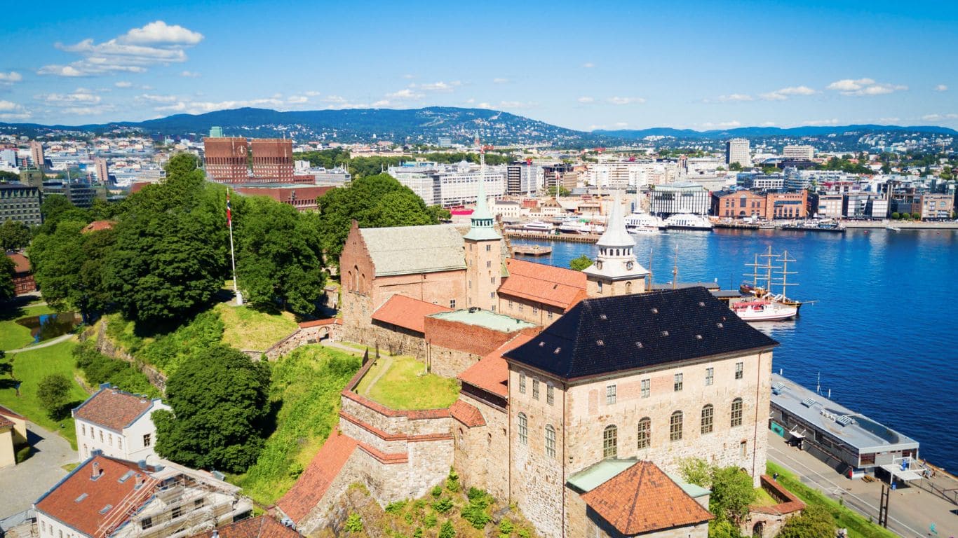 panorámica de la fortaleza de Akershus