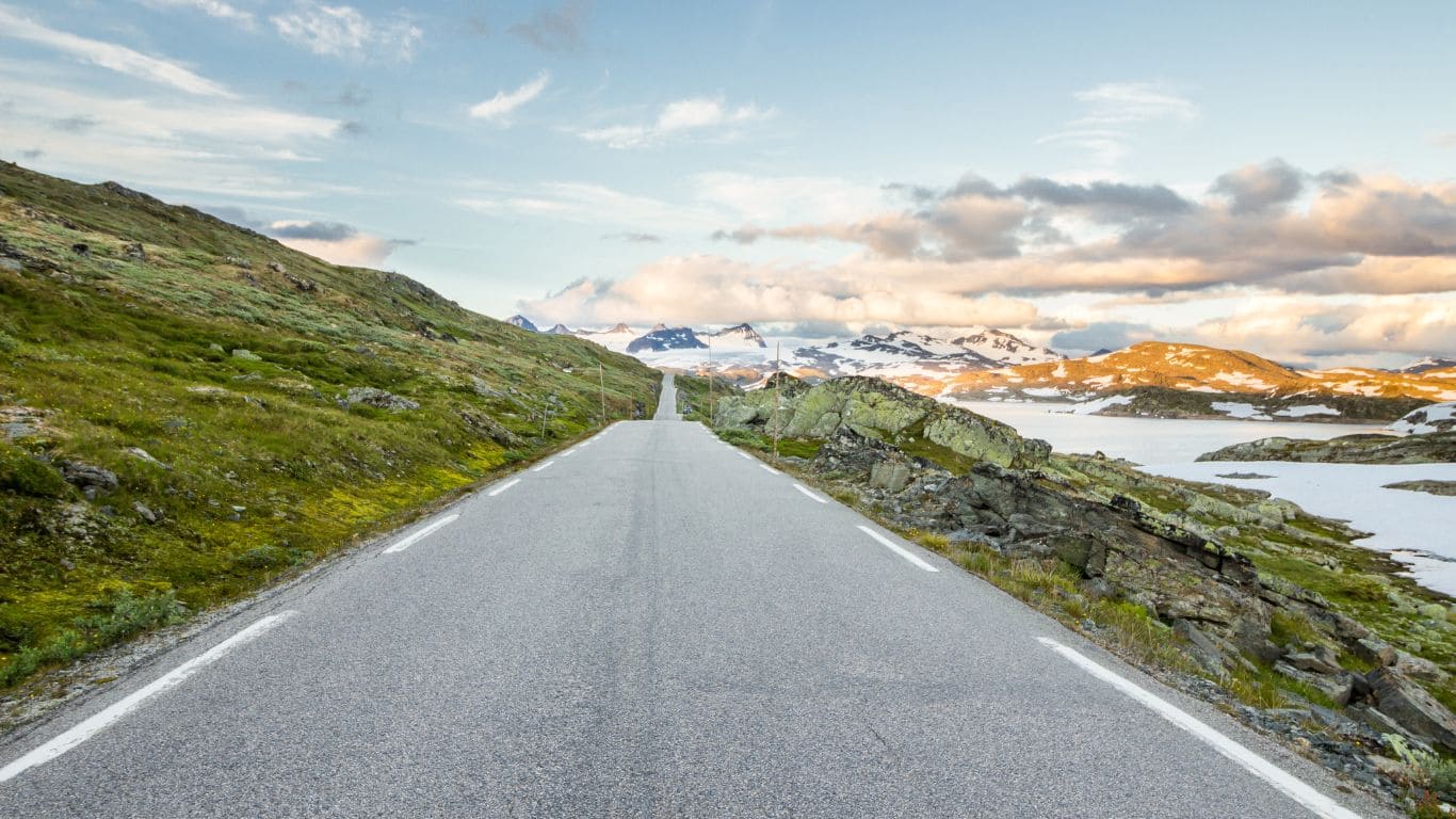 carretera Sognefjellet, la más alta de europa