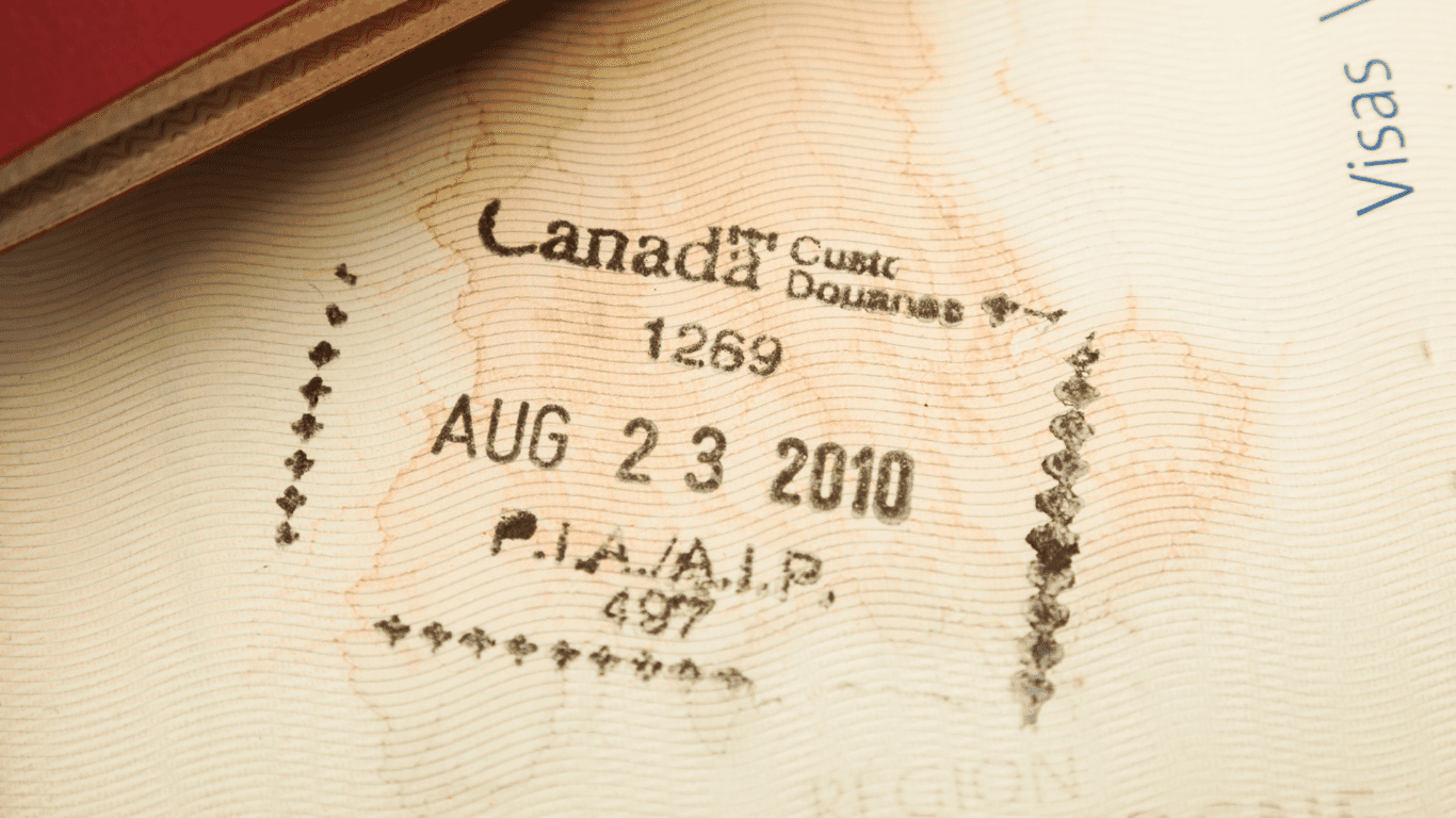 sello pasaporte canadá