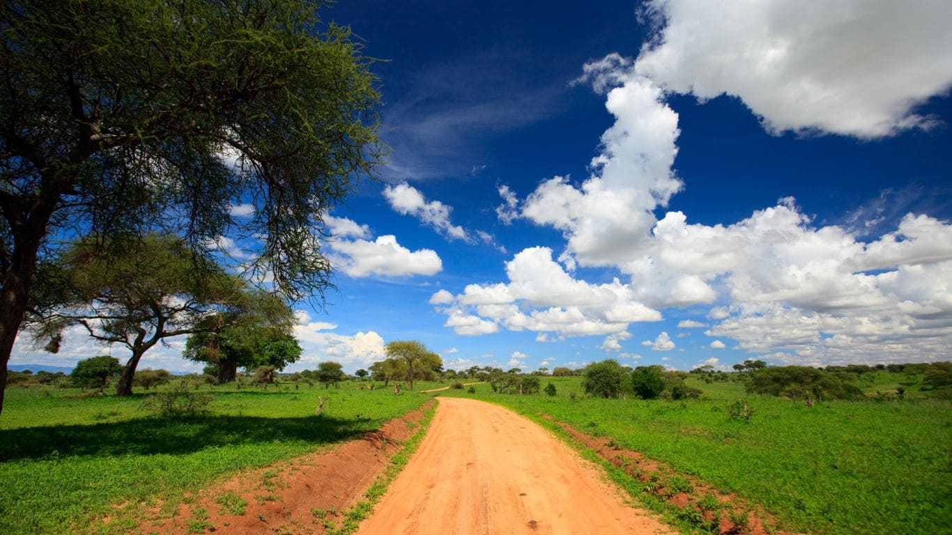 camino del parque nacional de tarangire