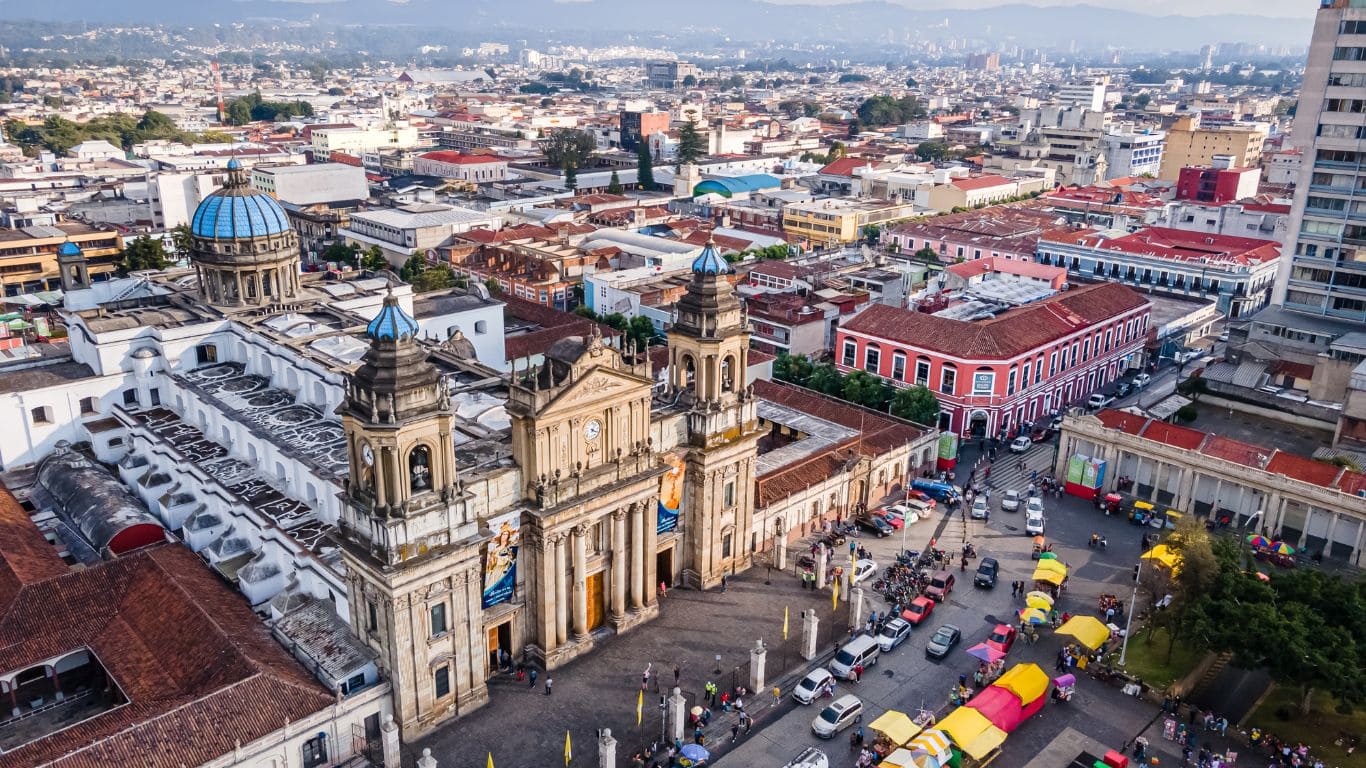 Panorámica catedral Ciudad de Guatemala